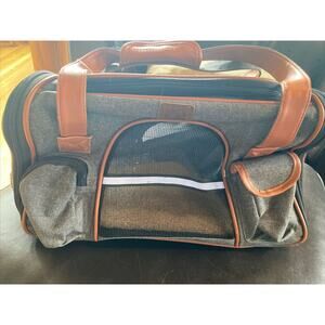 Purrpy Pet Carrier for Cats and Small Dogs 17x10x11 3lbs Gray Airline Approved